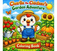 Charlie the Chicken’s Garden Adventure Coloring Book: Big, Bold Easy-To-Color Farm and Garden Scenes for Toddlers and Preschoolers