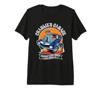 Charlie's Garage Hotrod Diseño de Coche para el Nombre Charlie Camiseta Premium