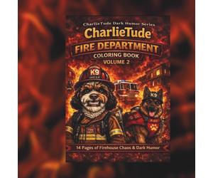 CharlieTude Fire Department Coloring Book: Dark Humor First Responders (Volume 2 of 4): 14 Pages of Firehouse Chaos, Sarcasm & Dark Humor for ... First Responders - Dark Humor Series)
