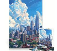 Charlotte,Carolina del Norte,Estados Unidos Rompecabezas de 1000 Piezas para Adultos Agudeza Mental,Ocio Consciente,Ajuste preciso, (38x26cm)