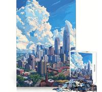 Charlotte,Carolina del Norte,Estados Unidos Rompecabezas para Adolescentes de 1000 Piezas Entrenamiento de Memoria Escape Tranquilo Corte Impecable Regalo Memorable (50x75cm)