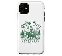 Charlotte City Carolina del Norte Bienvenido a Queen City Carcasa para iPhone 11