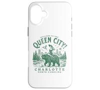 Charlotte City Carolina del Norte Bienvenido a Queen City Carcasa para iPhone 16 Plus