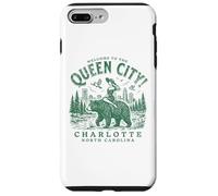 Charlotte City Carolina del Norte Bienvenido a Queen City Carcasa para iPhone 7 Plus/8 Plus