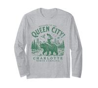 Charlotte City Carolina del Norte Bienvenido a Queen City Manga Larga