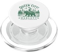 Charlotte City Carolina del Norte Bienvenido a Queen City PopSockets PopGrip para MagSafe