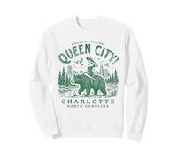 Charlotte City Carolina del Norte Bienvenido a Queen City Sudadera
