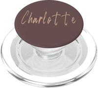 Charlotte North Carolina Diseño Elegante Vintage PopSockets PopGrip para MagSafe