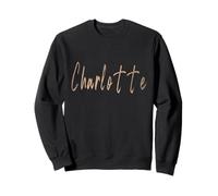 Charlotte North Carolina Diseño Elegante Vintage Sudadera