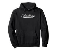 Charlotte Retro Varsity Classic Athletic Design Sudadera con Capucha