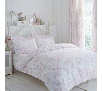 Charlotte Thomas Amelie - Funda de Edredón con Ribete, Poliéster-Algodón, Conjunto, Rosa, Super-King