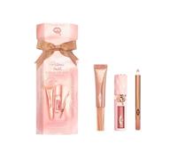 Charlotte Tilbury Pillow Talk Iconic Lip & Cheek Kit, Mini Set con Lip Cheat Liner, Light Wand Plumpgasm Lipstick Rosa-Nude, 3 piezas