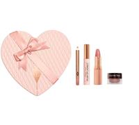 Charlotte Tilbury Pillow Talk Icons On The Go Lip & Eye Kit - Set de maquillaje para labios y ojos - Set regalo corazón