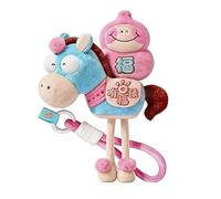 Charm Año Del Caballo Para Bolso | Decoración De La Suerte Año Nuevo Chino 2026,Charm Suave En Forma De Muñeca De Peluche | Para Familia Amigos Bolsos Mochilas Bolsas Viajes Transferencias Al Aire