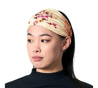 CHARM Bandana Mujer Cinta Para El Pelo - Diadema Bandana Pañuelo Cabeza con Algodon Sostenible de Moda Pre Atada Beige Flower
