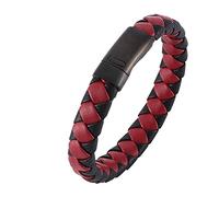 Charm Bracelet Charm, Bracelets Man Woven Pair Bracelets Wrist Chain Stainless Steel with Magnetic Clasp Gifts, Faux, Without Zirconia