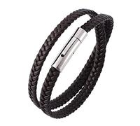 Charm Bracelet Charm, Bracelets Man Woven Pair Bracelets Wrist Chain Stainless Steel with Magnetic Clasp Gifts