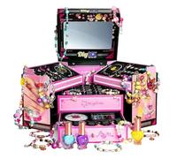 Charm Bracelet Making Kits for Girls | Jewellery Making Kits for Kids | Beads Necklace Pendants Kit | DI.Y Treasure Jewelry Box with Bracelet Beads Nail Polish for 5-12 Years Old | Girls X'mas Present
