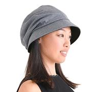 CHARM Casualbox | Damas Sombrero para El Sol Sombrero Orgánico Algodón Japonés Diseño Suave UV Protección Gris Oscuro