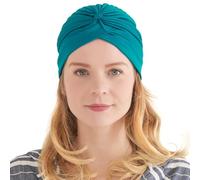 CHARM Casualbox Twist Turbante de Moda Plisado Cabeza Gorra Adivino Sombrero Retro Vintage Azul Verde