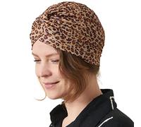 CHARM Casualbox Twist Turbante de Moda Plisado Cabeza Gorra Adivino Sombrero Retro Vintage Leopardo
