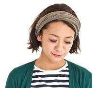 CHARM Cinta para El Pelo Diademas Mujer - Bandanas Hombre Pañuelo Pirata Cabeza Pre Atada Orgánico Algodón Marrón M
