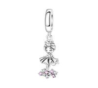 Charm colgante de bailarina estrella, Charm para pulsera, collar de pulsera Pandora compatible con