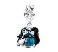 Charm colgante de baile de pingüino, Charm para pulsera, collar de pulsera Pandora compatible con
