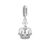 Charm colgante de corona de gloria, Charm para pulsera, collar de pulsera Pandora compatible con