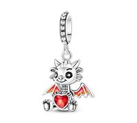 Charm colgante de dragón pequeño, Charm para pulsera, collar de pulsera Pandora compatible con