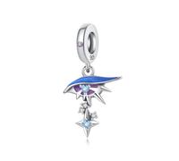 Charm colgante de ojo misterioso, accesorio de pulsera de plata de ley 925, compatible con Collar de pulsera Pandora