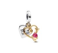Charm colgante doble Pandora 763622C01 Corazón