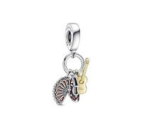 Charm Colgante Guitarra Española, Zapato Flamenco y Abanico 760765 Pandora C01 Talla ÚNICA Mujer