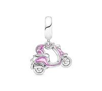 Pandora Charm colgante 791057C01 Moto Scooter Rosa en Plata de Ley