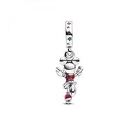 PANDORA Moments 793530C01 - Colgante de plata de ley, diseño de Minnie Mouse, Rot, Plata de ley, Cristal artificial.