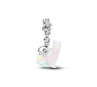 PANDORA Moments 794243C01 - Colgante de plata de ley con circonitas, compatible con ME y Moments, diseño de oso polar