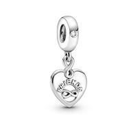 Pandora Charm Colgante Corazón Amigos Para Siempre en Plata de Ley