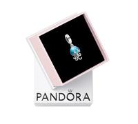 Pandora Moments Colgante con diseño de medusa de plata de ley con circonitas cúbicas transparentes y esmalte que cambia de color