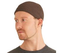 CHARM Cráneo Gorra Islam Gorros Beanie Sombrero Kufi Mano Hecho Hombres Luz M