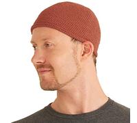 CHARM Cráneo Gorra Islam Gorros Beanie Sombrero Kufi Mano Hecho Hombres Naranja M