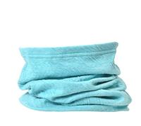 CHARM Cuello Calentador Para Mujer Y Hombre - 2 in 1 Caliente Diadema Bandana & Bufanda Algodon Organico Hecho en Japan Azul