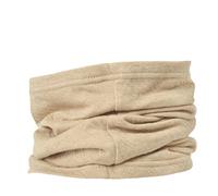 CHARM Cuello Calentador Para Mujer Y Hombre - 2 in 1 Caliente Diadema Bandana & Bufanda Algodon Organico Hecho en Japan Beige