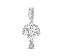 Charm de adorno floral barroco, Charm para pulsera, compatible con con Pandora Bracelet Neckalce