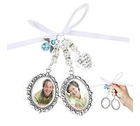 Charm de ángel de novia con foto conmemorativa