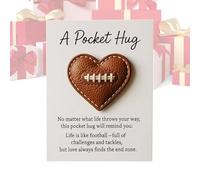 Charm de Bolsillo Genérico - Recuerdo en forma de corazón, regalo de ánimo, tarjeta de fútbol , de amor motivacional | para mujeres, , abuelos, adolescentes, niñas,
