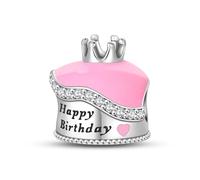 Charm de corona para cumpleaños, Charm para pulsera, compatible con Pandora Bracelet Neckalce
