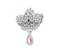 Charm de corona rosa, Charm para pulsera, compatible con Pandora Bracelet Neckalce