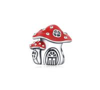 Charm de cuentas de casa de setas epoxi, accesorio de pulsera de plata esterlina 925, compatible con con Pandora Bracelet Neckalce, regalo para mujeres