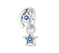 Charm de cuentas de estrella fugaz, Charm de cuentas de plata esterlina 925 auténtica, compatible con con pulsera Pandora