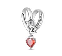 Charm de cuentas de flecha perforadora de corazón de Cupido, Charm para pulsera, compatible con Pandora Bracelet Neckalce